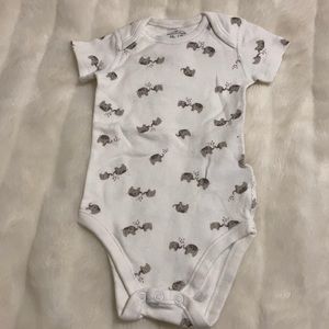 Moon and Back Elephant Onesie Bodysuit